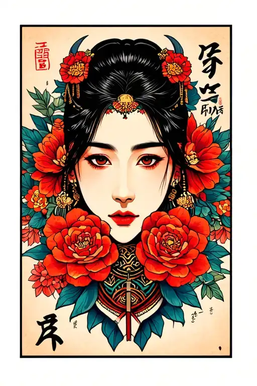 Korean writing tattoo design idea