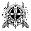 Anglo Saxon Runes tattoo design idea