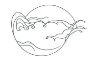 ocean wave with wake tale tattoo design idea