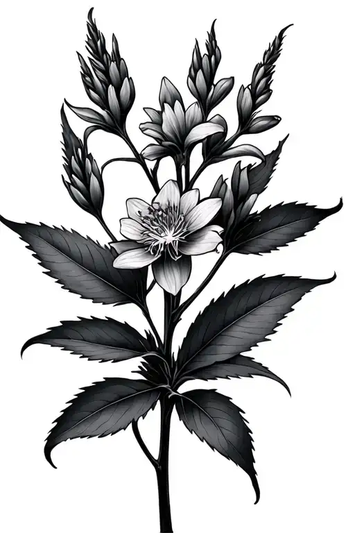 Fireweed tattoo design idea