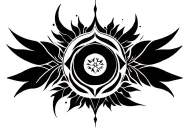 healing symbols tattoo design idea