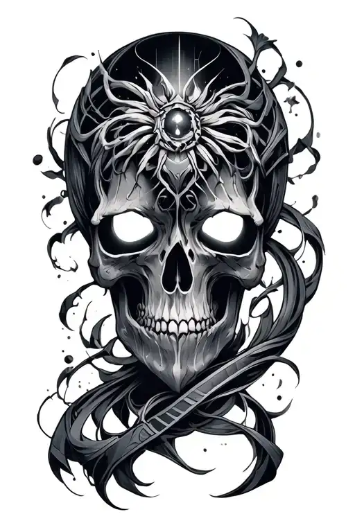 cyber sigilism tattoo design idea