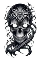 cyber sigilism tattoo design idea