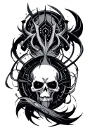 cyber sigilism tattoo design idea