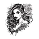 Prostitute tattoo design idea