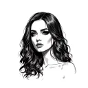 Prostitute tattoo design idea