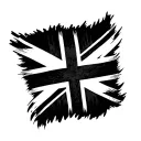 Black Union Jack tattoo design idea