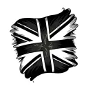 Black Union Jack tattoo design idea