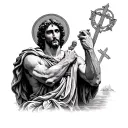 Saint Christopher tattoo design idea