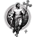 Saint Christopher tattoo design idea