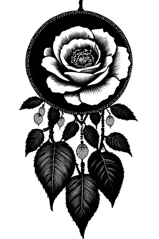 cherokee rose dreamcatcher roses mayflowers tattoo design idea
