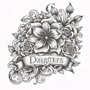 daughters name tatto design tattoo design idea