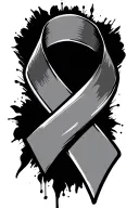 Ribbon for domestic violence survivor tattoo design idea
