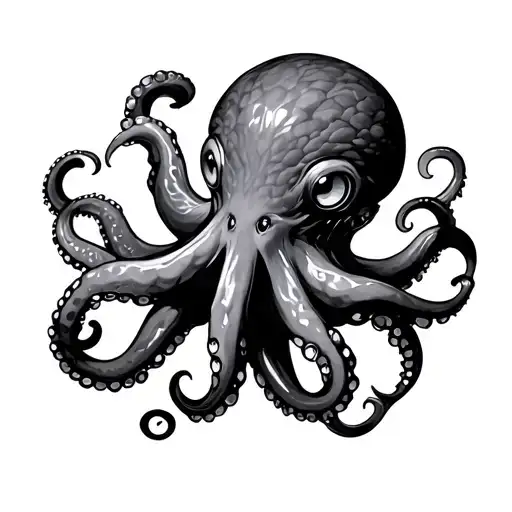 Japanese Octopus tattoo design idea