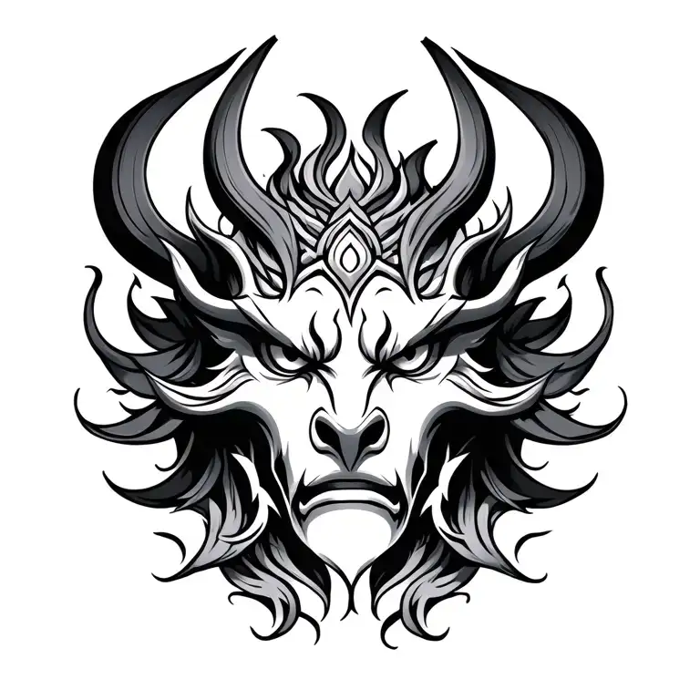 Rahu tattoo design idea