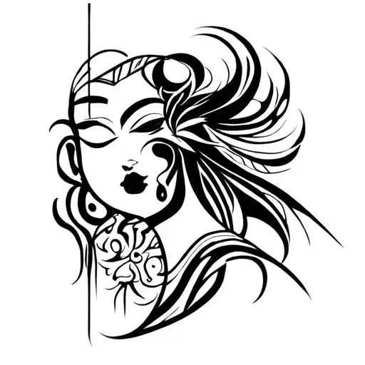 Oshun tattoo design idea