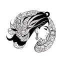 Oshun tattoo design idea