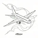 boeing 787 tattoo design idea