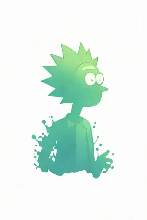 Rick and Morty tattoo design idea