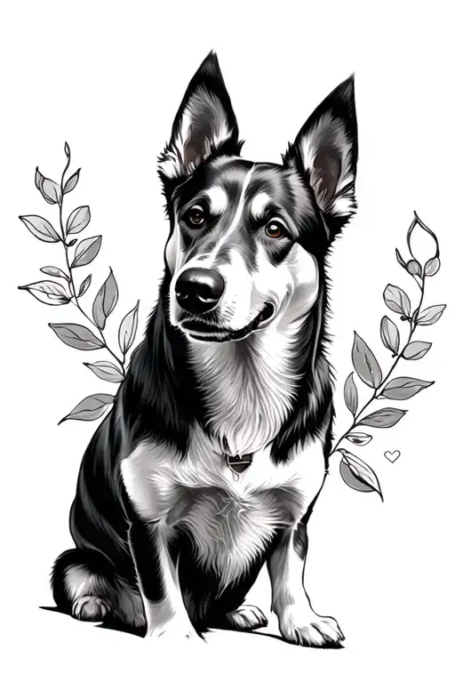 dog memorial tattoo tattoo design idea