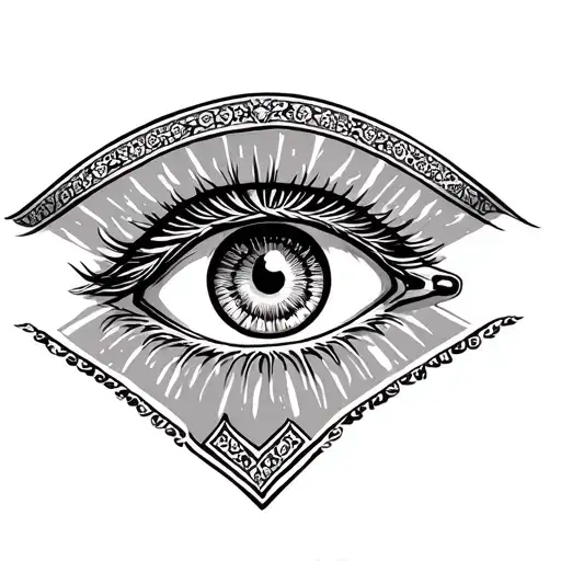 all seeing eye bandana tattoo design idea
