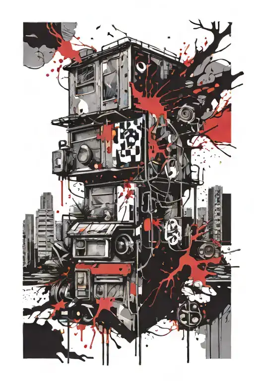 Georgia pine tattoo design idea