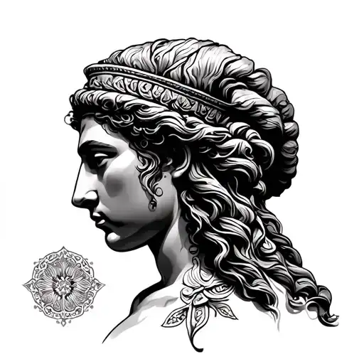 ancient greek mythology tattoo design idea