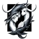 Taurus And Pisces tattoo design idea