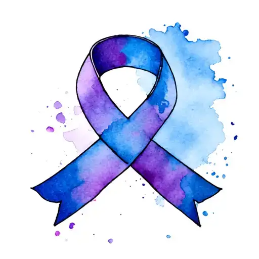 Suicide awareness symbolized tattoo design idea