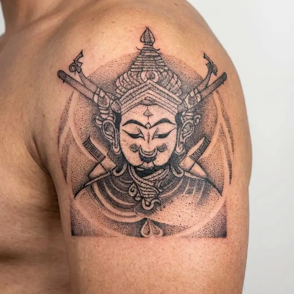 family, nepal, nepali god tattoo design idea
