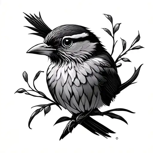 Lark tattoo design idea