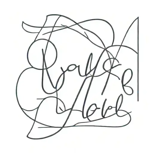 yolo writing tattoo design idea