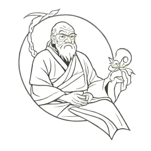 UNCLE IROH tattoo design idea