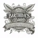 names and birthdays Outdoor themed with 2 tattoo design idea