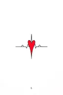 Keep Going, heart beating or narrow  tattoo design idea