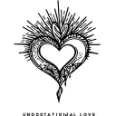 unconditional love tattoo design idea