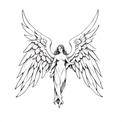 Angel Raphael tattoo design idea