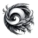Meander tattoo design idea