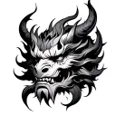 Rahu tattoo design idea