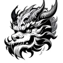 Rahu tattoo design idea