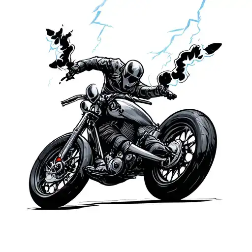 Ride The Lightning tattoo design idea