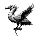 liver bird tattoo design idea