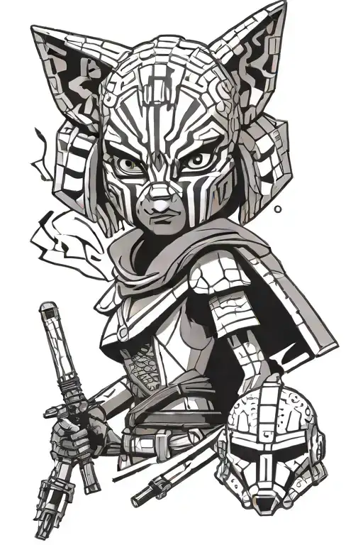 Ahsoka, Captain Rex, Lego, Endor, honeycombs, Bits & Bytes technology, honeycombs tattoo design idea