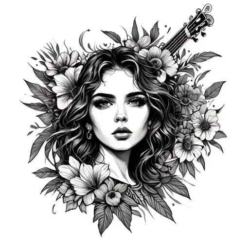 Catch Dream, Music Festival and Summer Day tattoo design idea