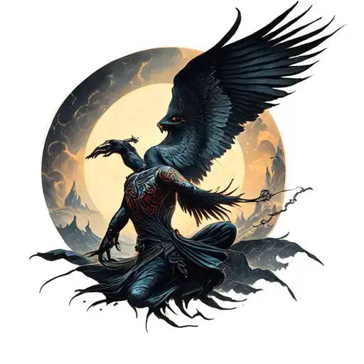 Solo Leveling battling tattoo design idea