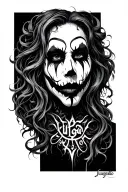 ethereal in juggalo writing  tattoo design idea