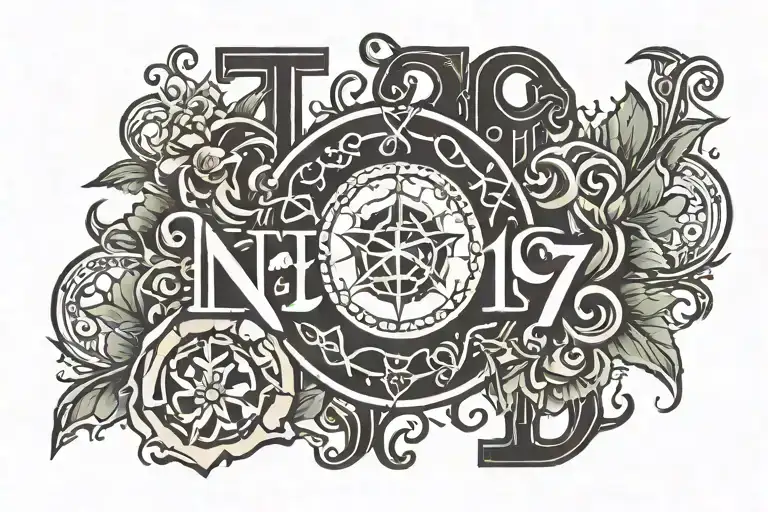 symbol for the date June 21 1997  tattoo design idea