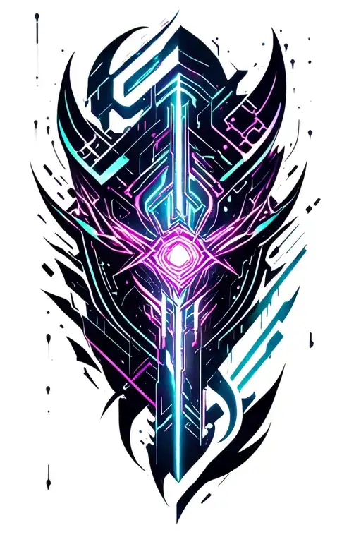 abstract viking tribal tattoo tattoo design idea