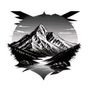 Longs Peak tattoo design idea