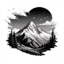 Longs Peak tattoo design idea